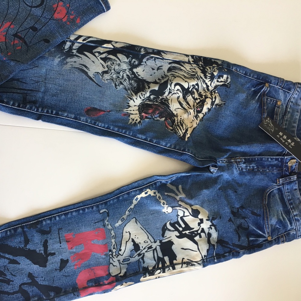 Tiger printed Jeans!!!!