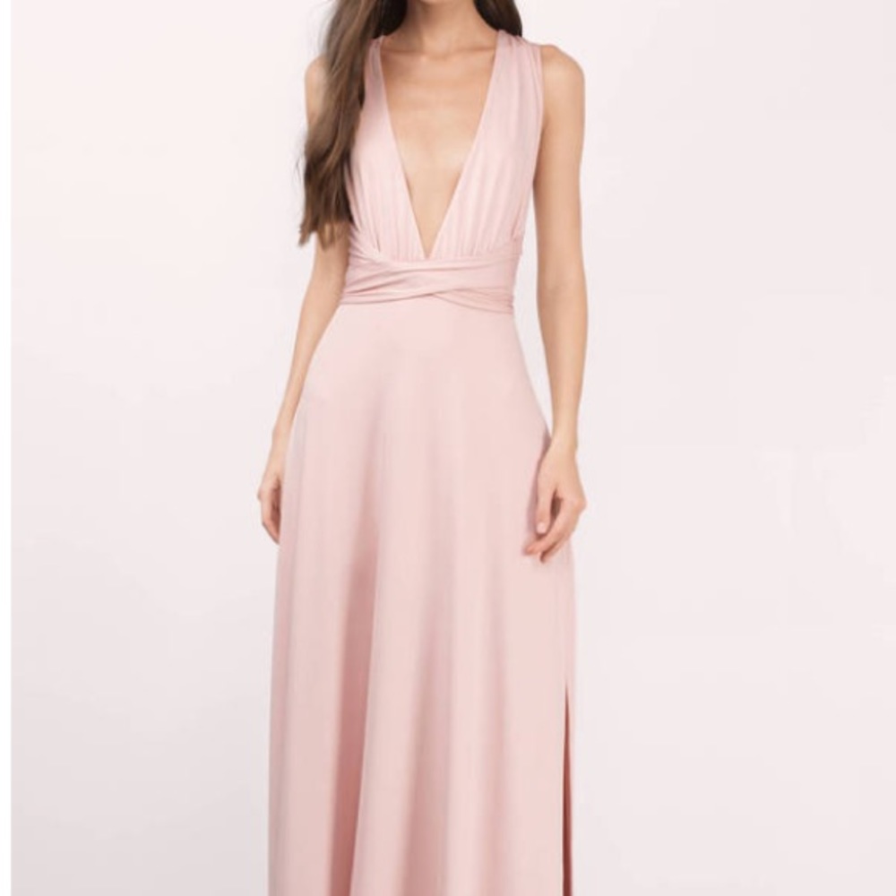 NWT light pink tobi maxi dress