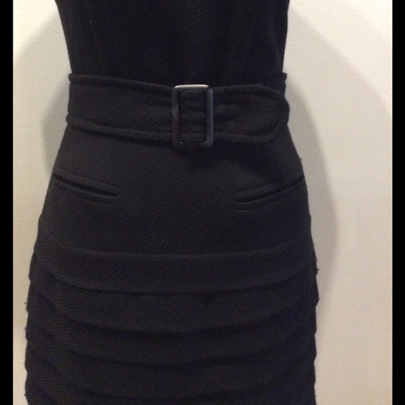 What Comes Around Goes Around Black Wool Dress - Picture 3 of 7