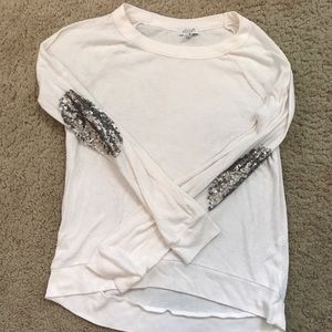 Delias Cream and Sequin Sweater