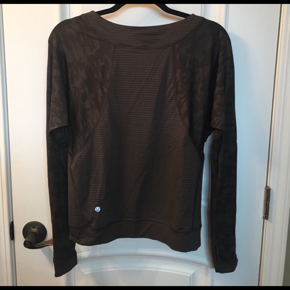 Camouflage lululemon long sleeve