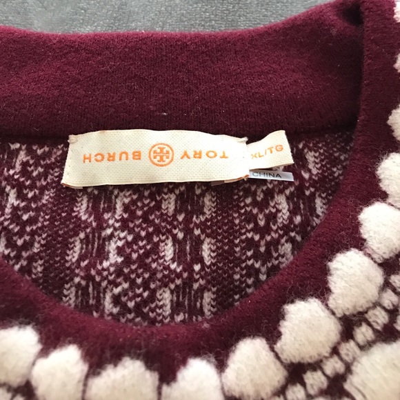 ❌SOLD❌ Tory Burch Merino Wool Jacquard Sweater - Picture 4 of 6