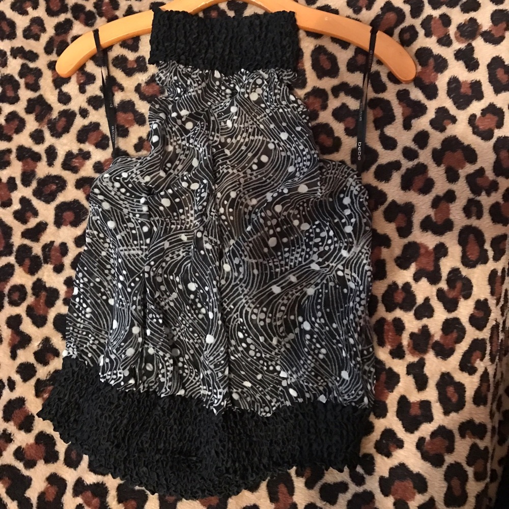 Bebe Smock Neck Halter