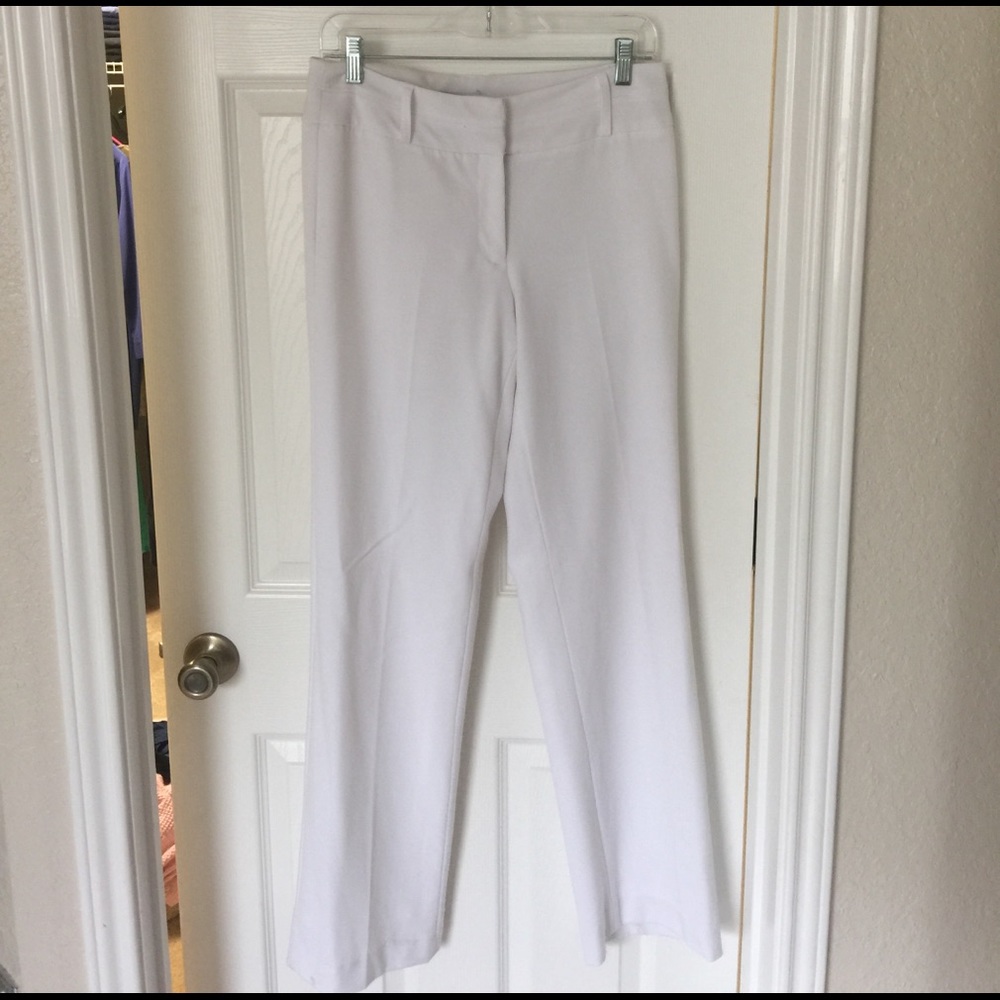 White flare out nice dress pants