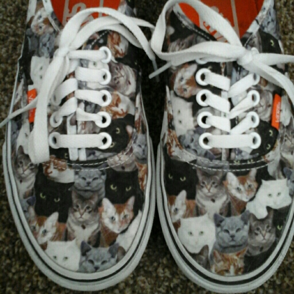 Vans ASPCA Gray cats shoes