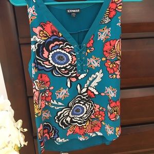 Express floral print tank