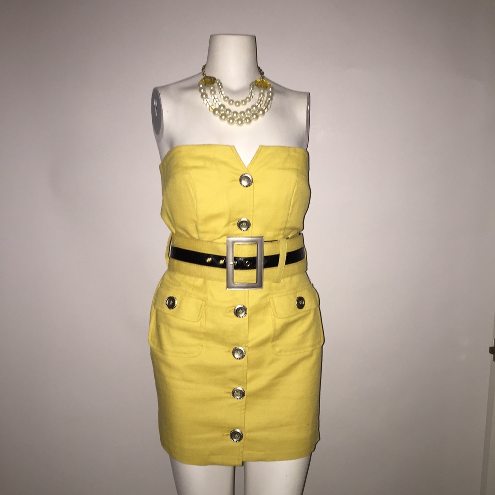 The perfect yellow pin up style dress