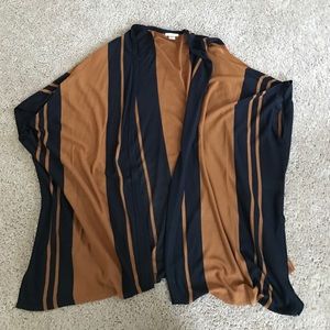 H&M never worn long brown and blue sweater