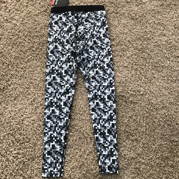 New Nike Pro Hyperwarm Glitch Print Leggings - Picture 6 of 6