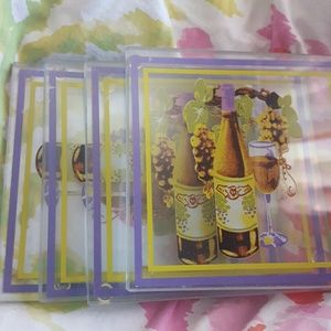 Glass coasters