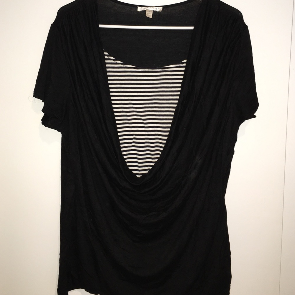 Black Short Sleeve Blouse