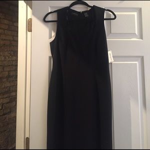 Perfection in a long, black cocktail dress!