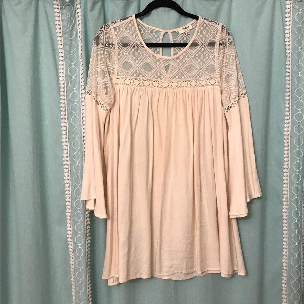 Cream lace dress