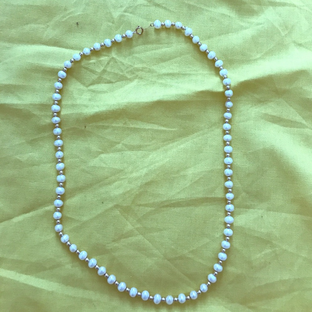 Real Pearl necklace 14k gold