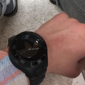 Black adidas watch