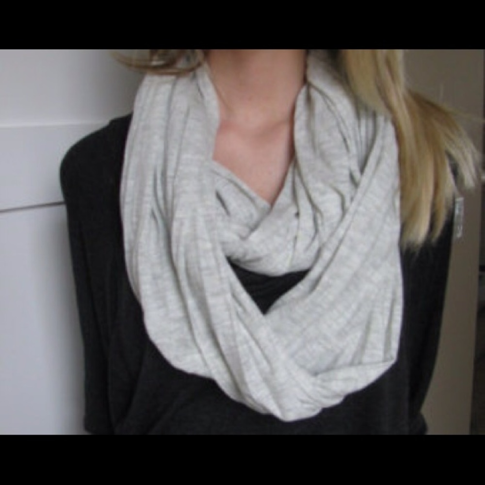 *New* Gray Infinity Scarf. Very Trendy