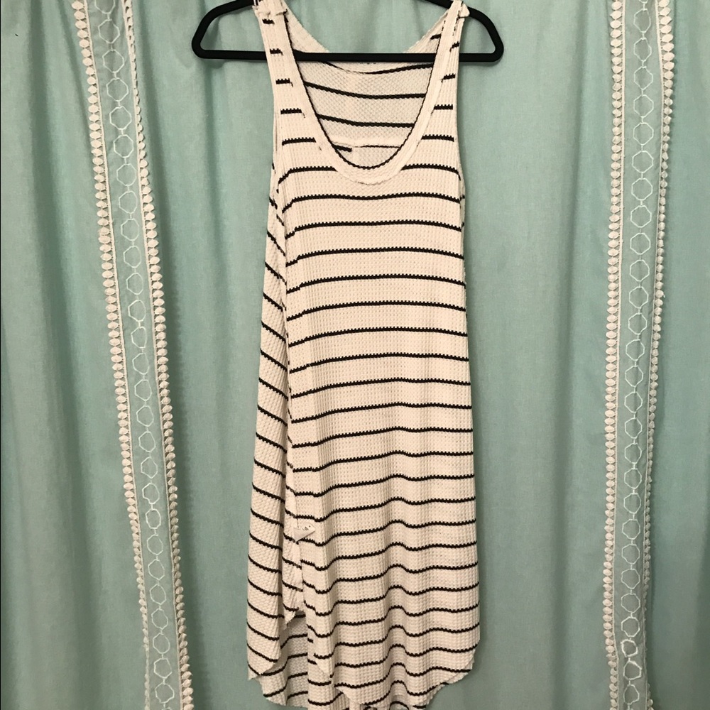 Black and white tank top dress