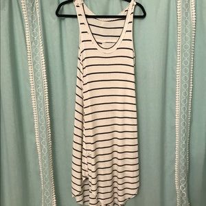 Black and white tank top dress