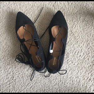 Mossimo lace up ballet flats