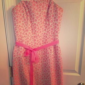 Lilly Pulitzer Strapless T-Length Dress
