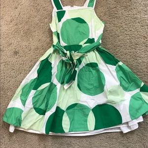 Children's Place Girls Green Dot dress