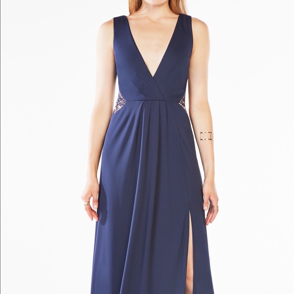 BCBG Hasani Embroidered Gown