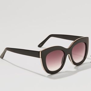 LOFT - Metallic Edged Cat Eye Sunglasses