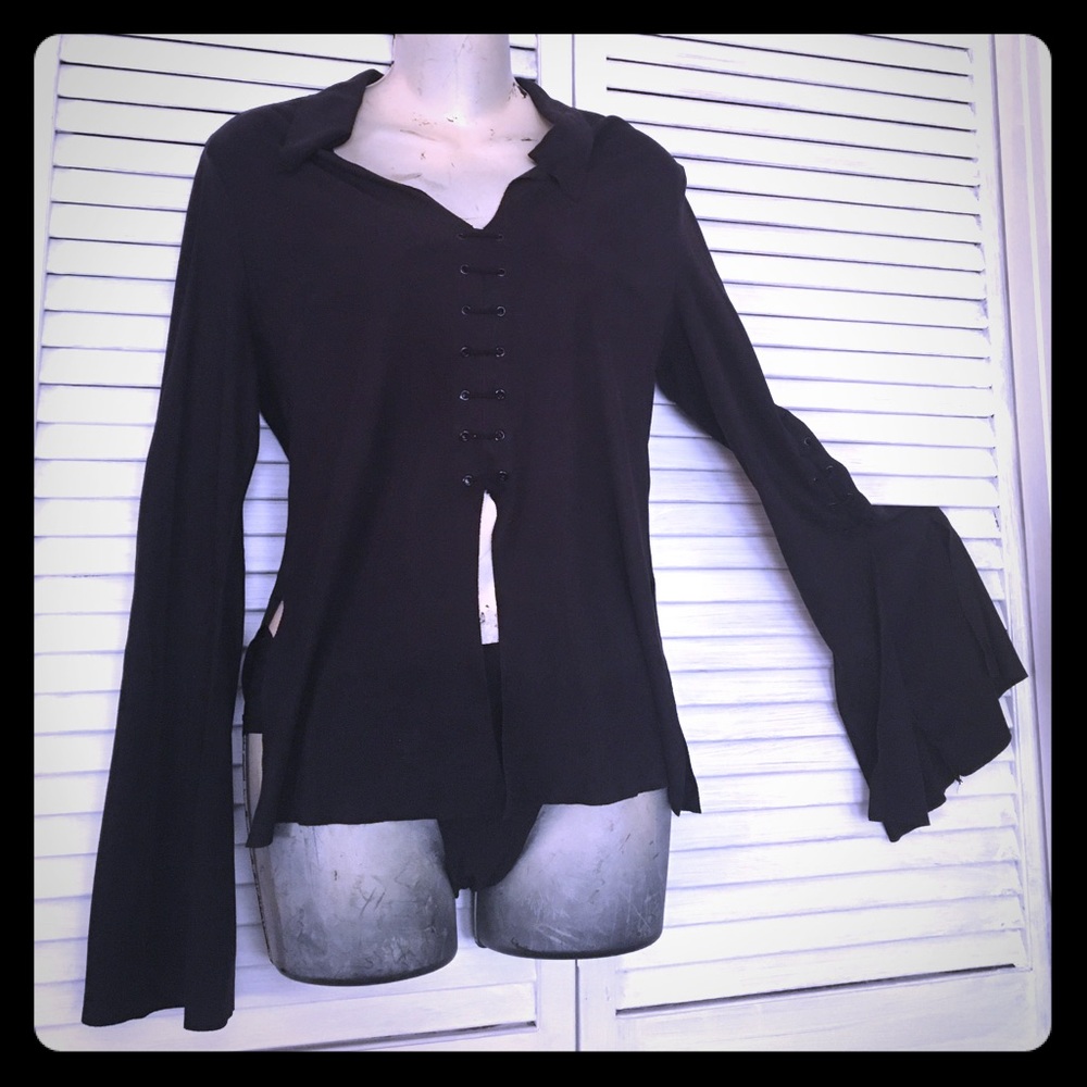 Sexy suede like Bisou top