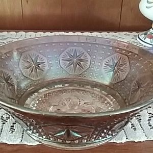 Carnival glass bowl