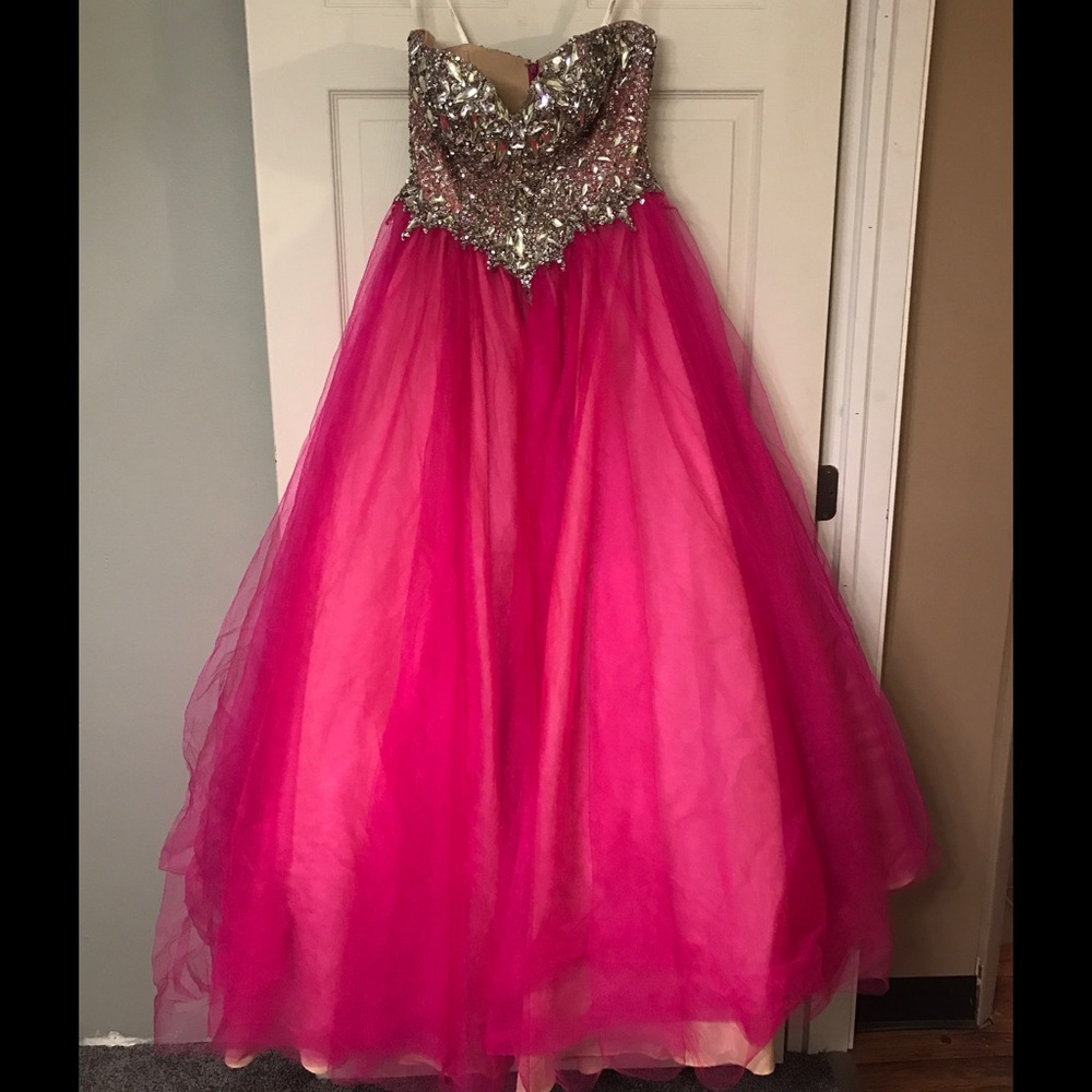 Pink prom dress