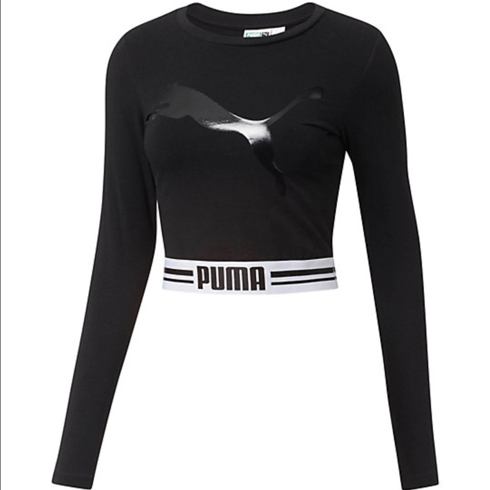 Long sleeve crop top