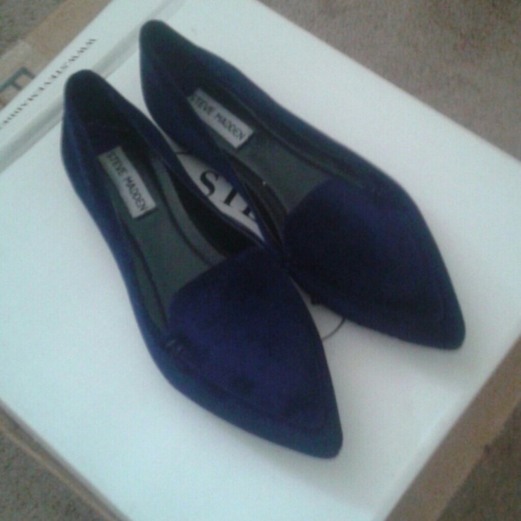 Velvet blue loafers - Picture 2 of 3