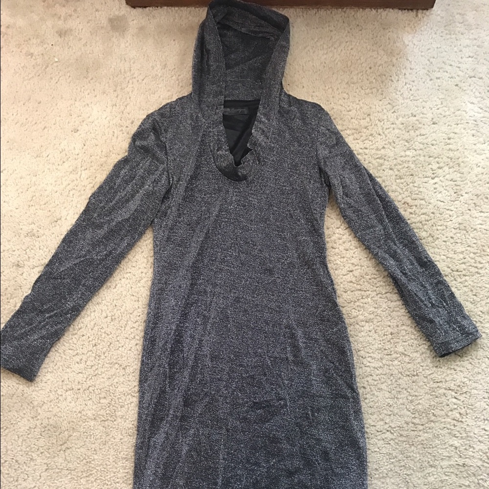 Celeb Boutique Shimmer hooded dress