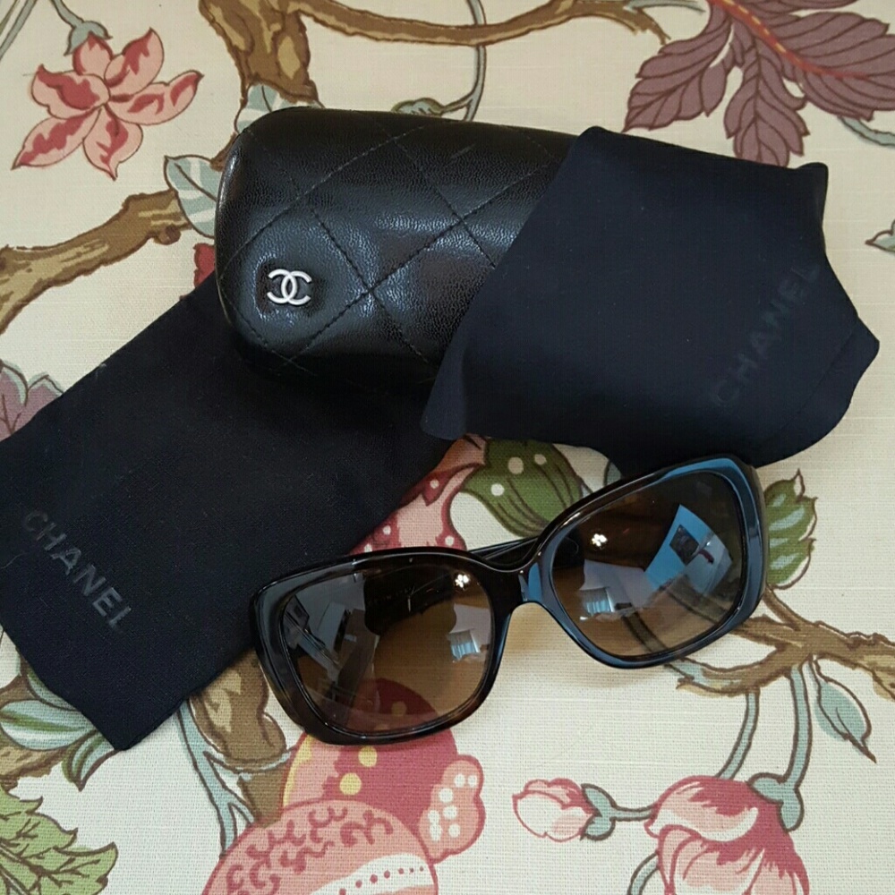 Authentic Chanel Tortoise Shell Glasses