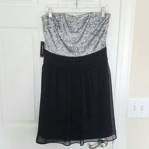 Express Sequin/Chiffon Dress