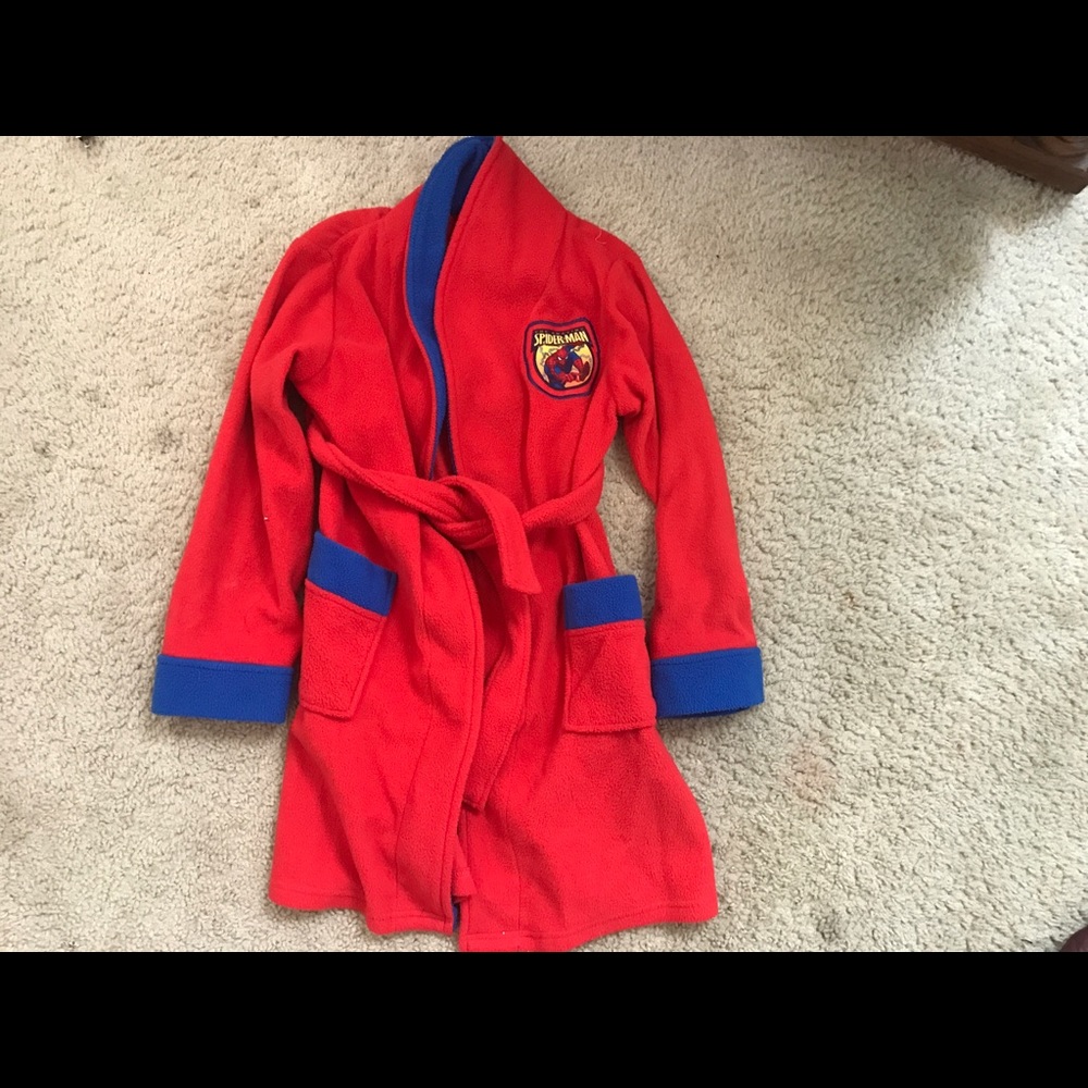 Boys Youth Spiderman Robe