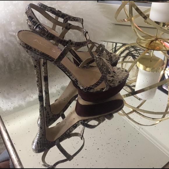 aldo snake shoes
