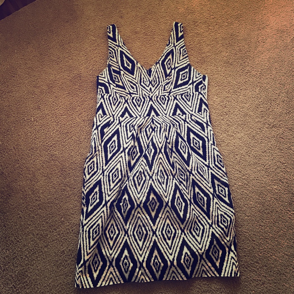 7 for all Mankind black and white dress