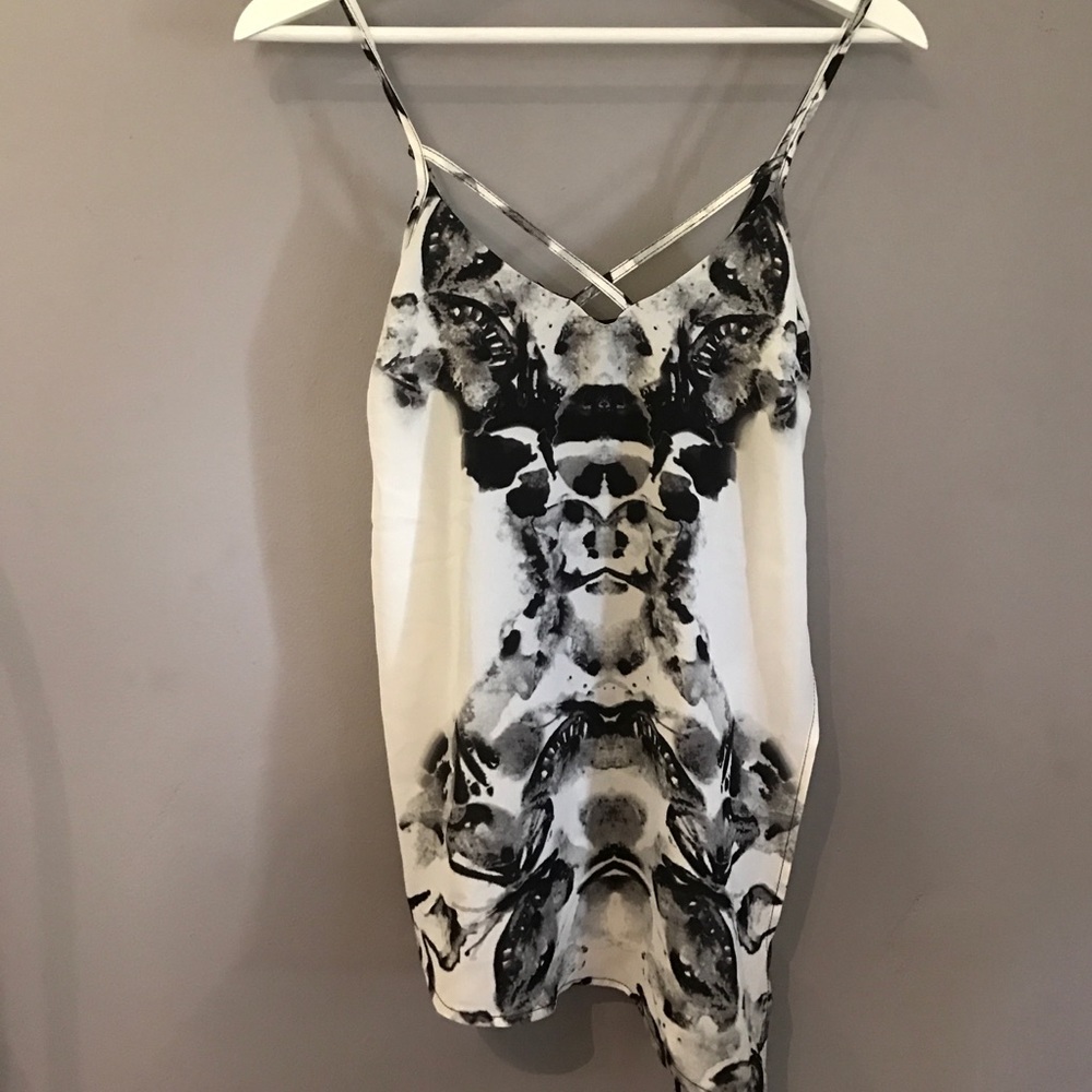 Black and white blouse!
