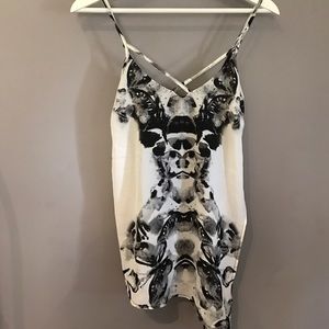 Black and white blouse!