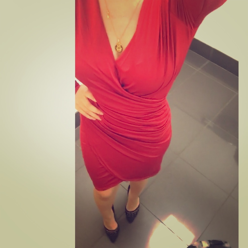 Long sleeve RED dress