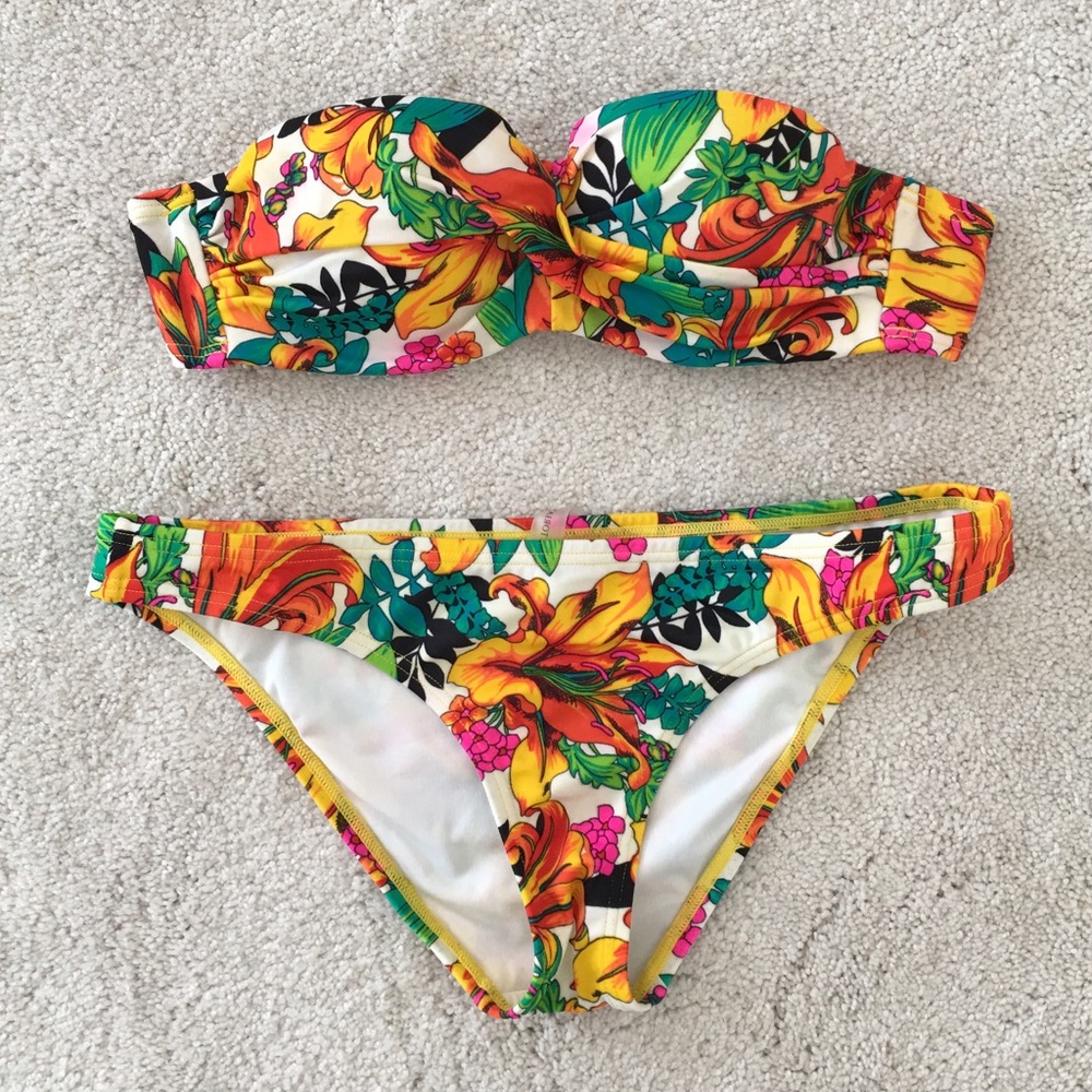 Victoria's Secret Floral Bikini top and bottom