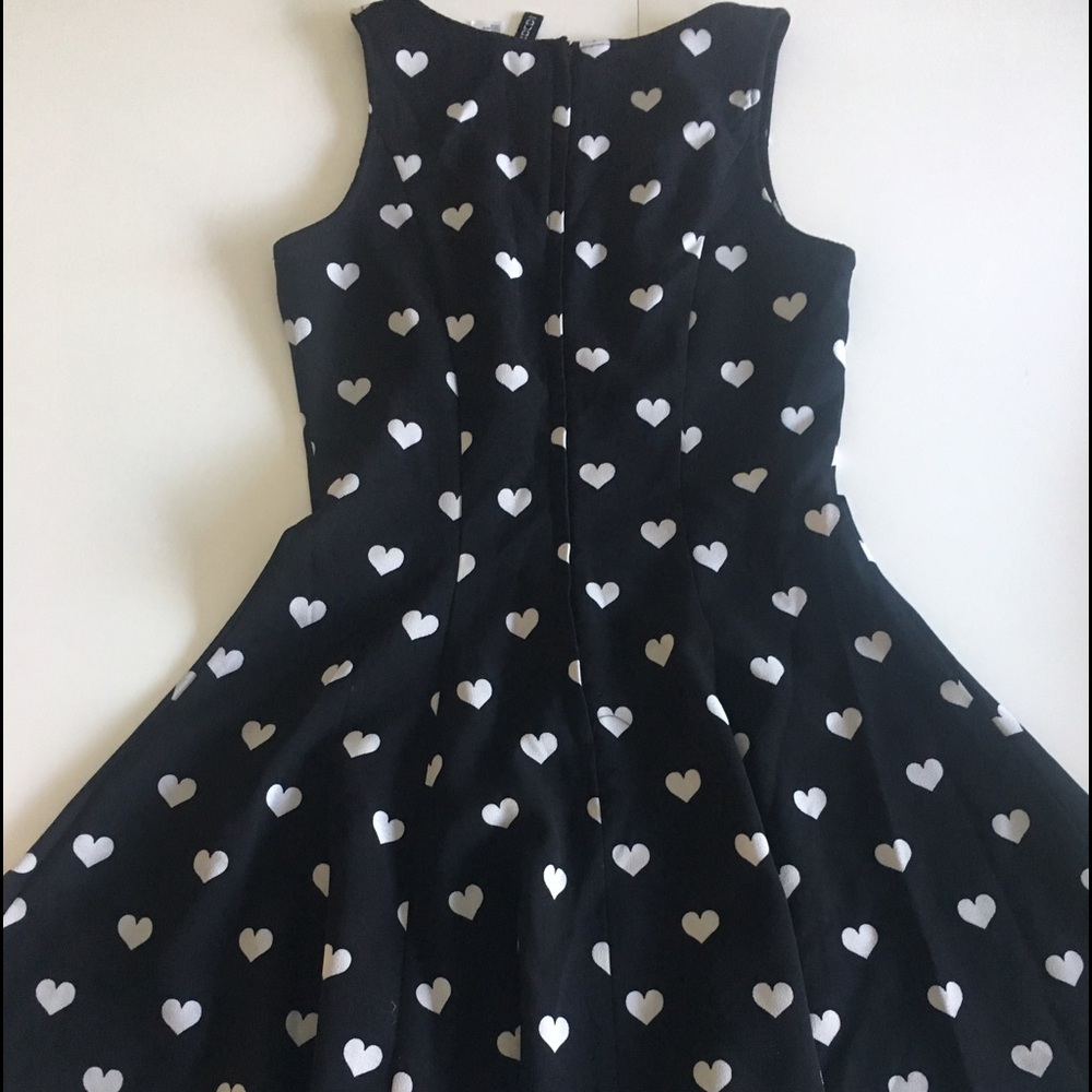 Black and white Heart dress