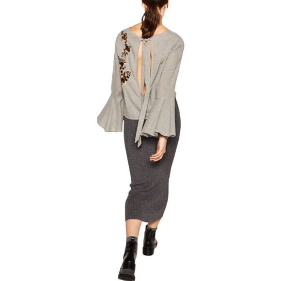 Embroidered Bell Top - Picture 4 of 7