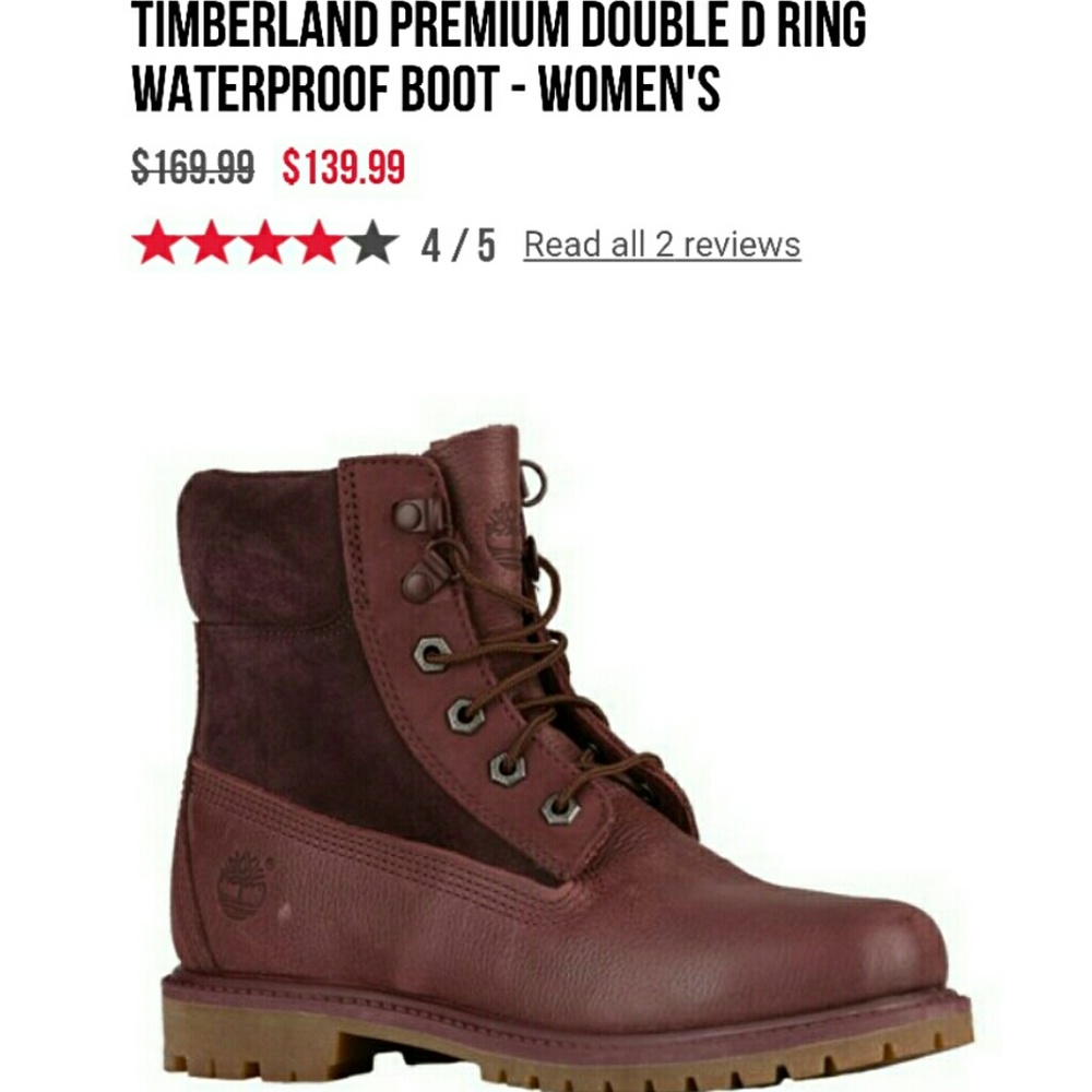 TIMBERLAND PREMIUM DOUBLE D RING WATERPROOF BOOT