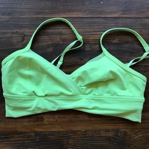 Rare lululemon bra in neon yellow