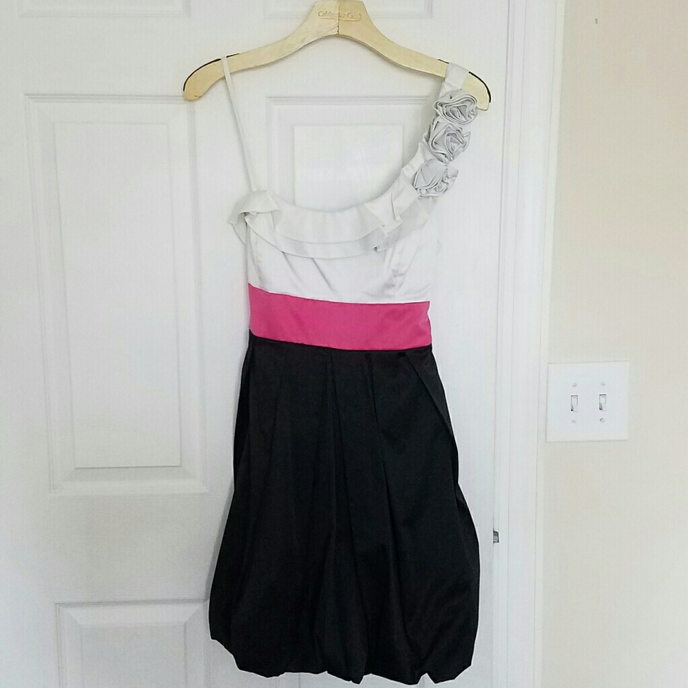 One Shoulder Babydoll Dress