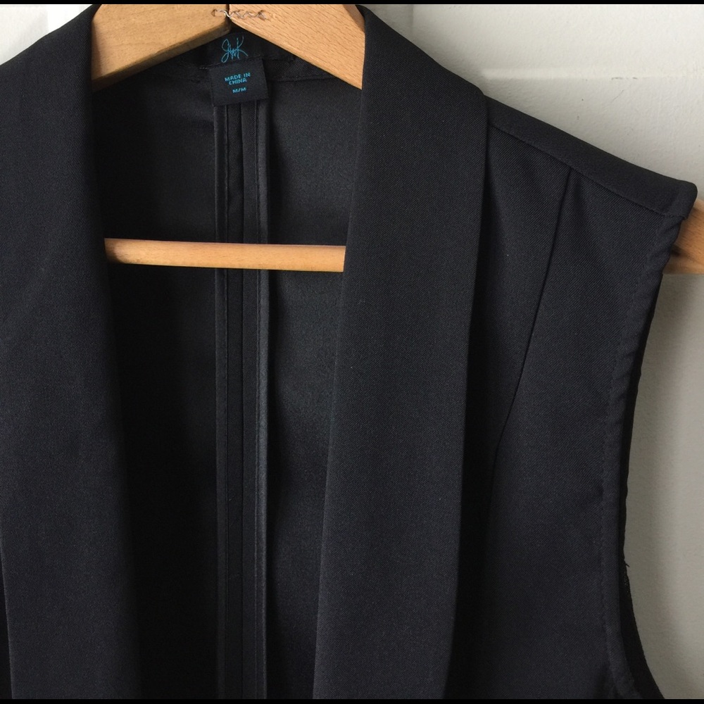 Tuxedo Style Vest with Mesh Panels