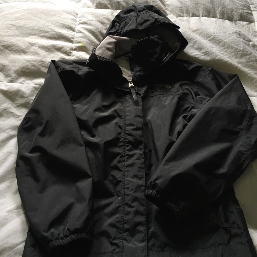 Girls black North face