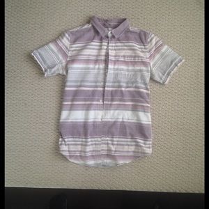 On the Byas button up tee!